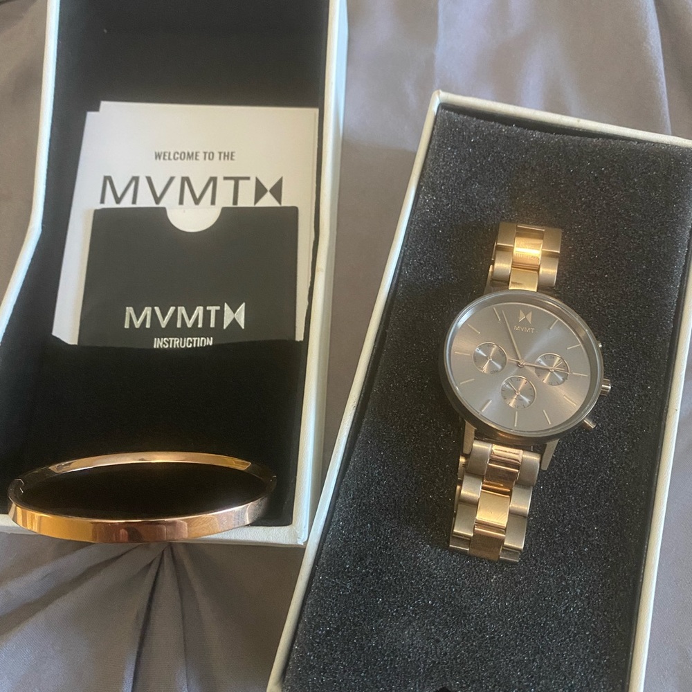 MVMT ORION WATCH AND CUFF- like new with box